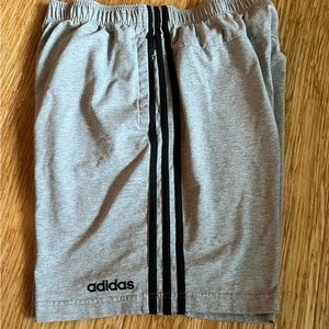 Adidas grey and blk shorts